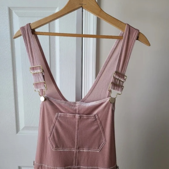 WeWoreWhat Second Skin Dusty Rose Overalls Size XS - Picture 4 of 6